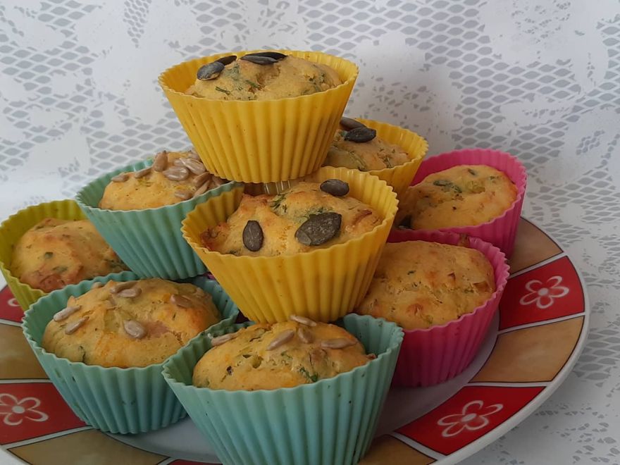 Bezglutenowe muffinki na słono