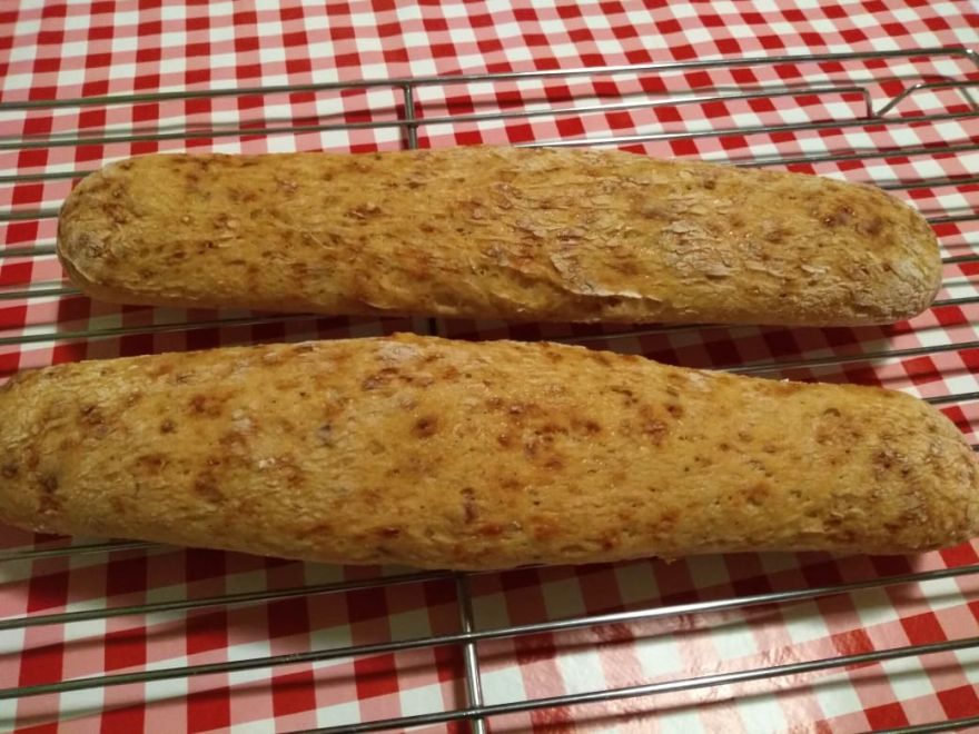 Gluten-free bacon baguettes