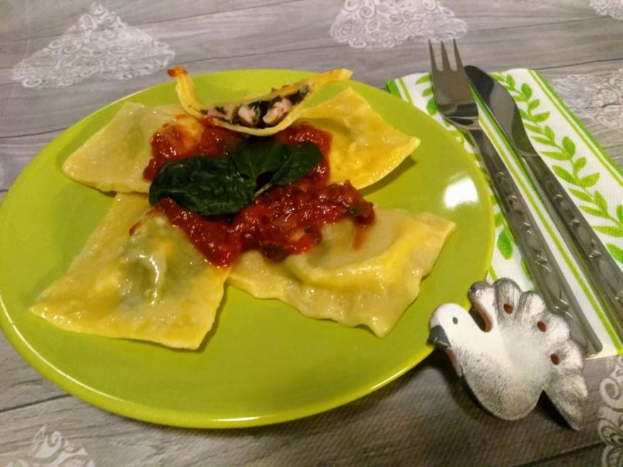 Bezlepkové domácí ravioli