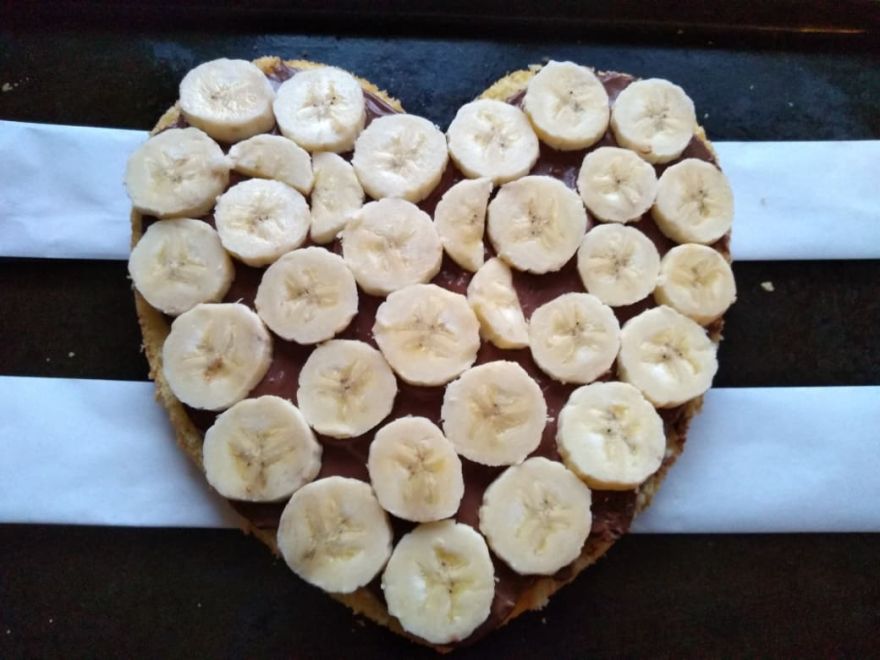 Bezlepkový čokoládovo - banánový dort