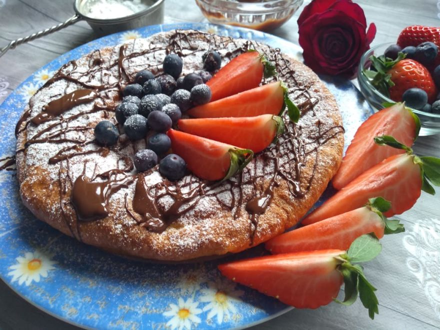 Gluten-free pancake from the oven