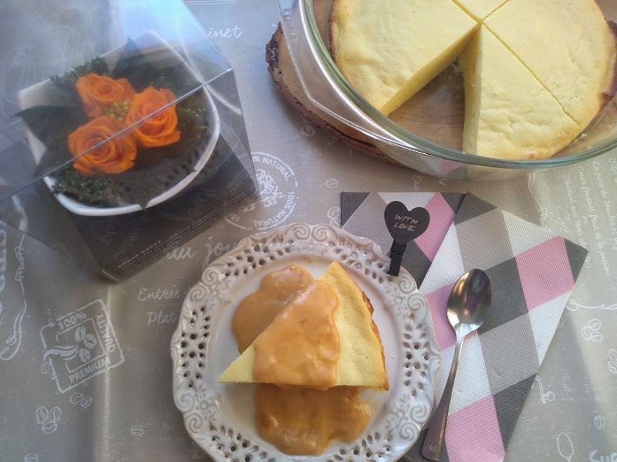 Bezlepkový tvarohový nákyp s marhuľovou omáčkou