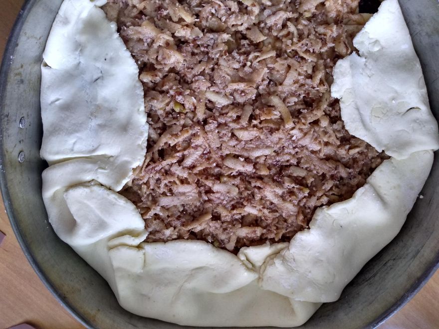 Bezlepkový štrúdlový dort