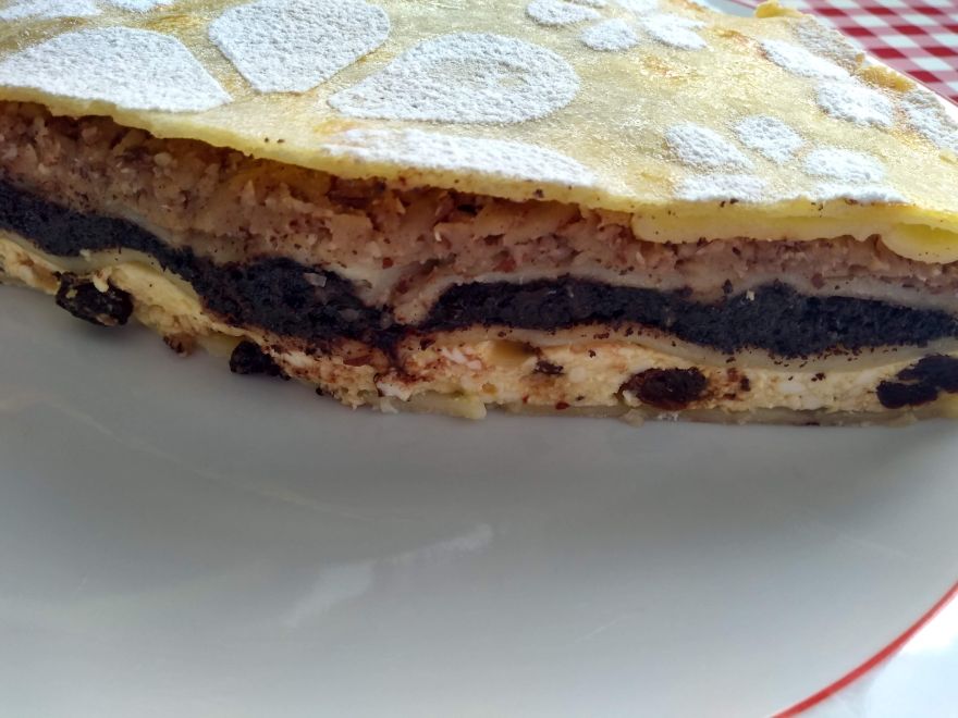 Bezlepkový štrúdlový dort