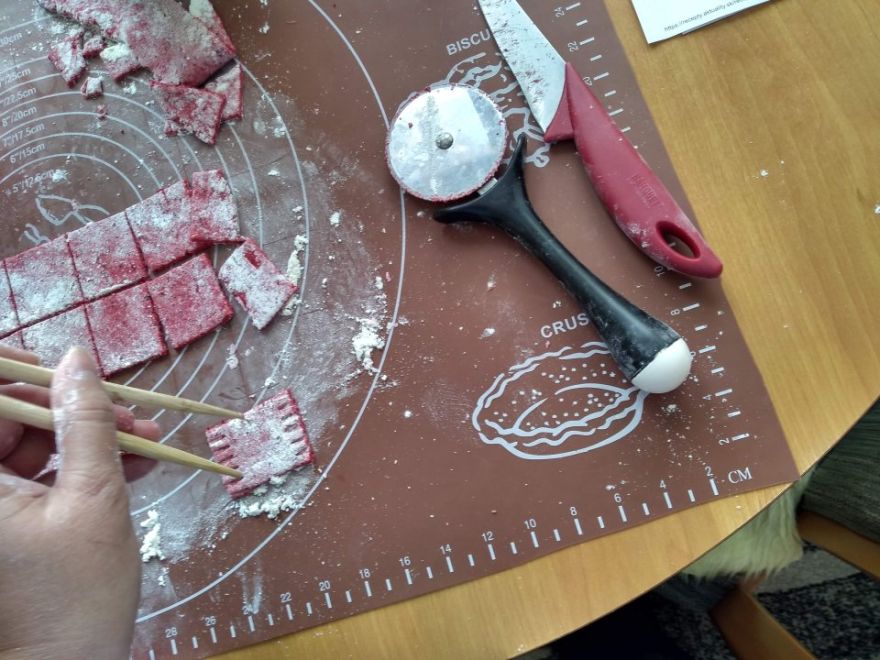 Gluténmentes céklás tészta