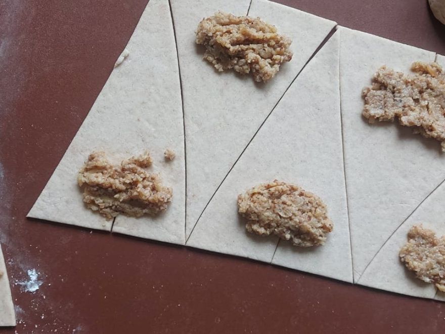 Bezlepkové krehké jablkové rožteky