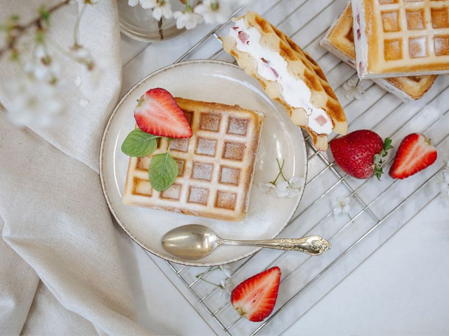 Bezlepkový vafľový zákusok