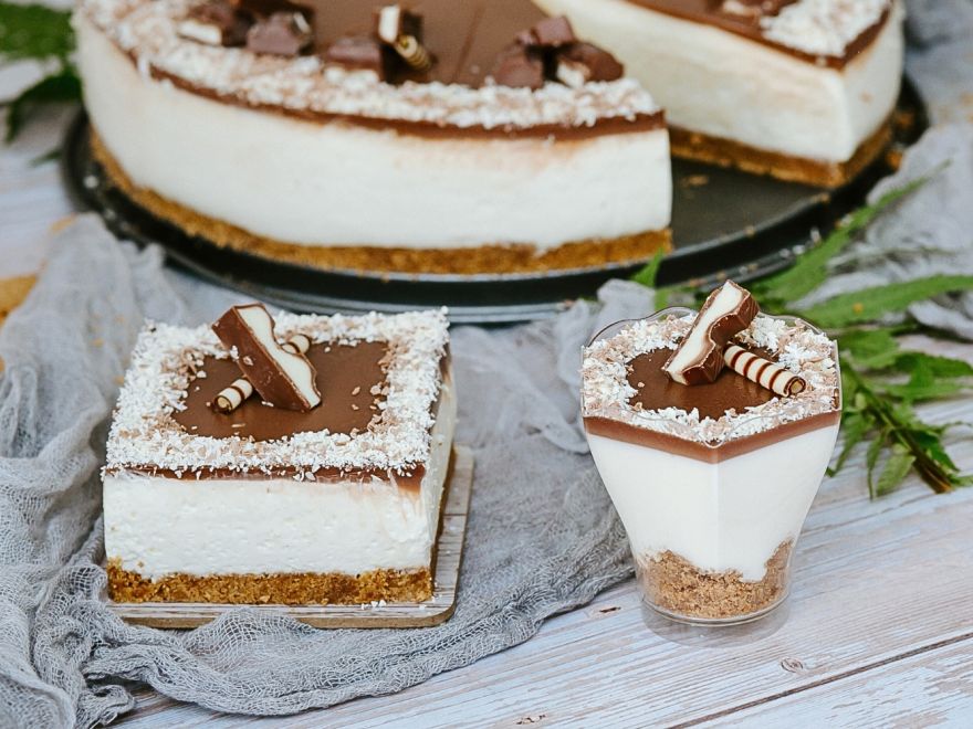 Gluténmentes kinder sajttorta