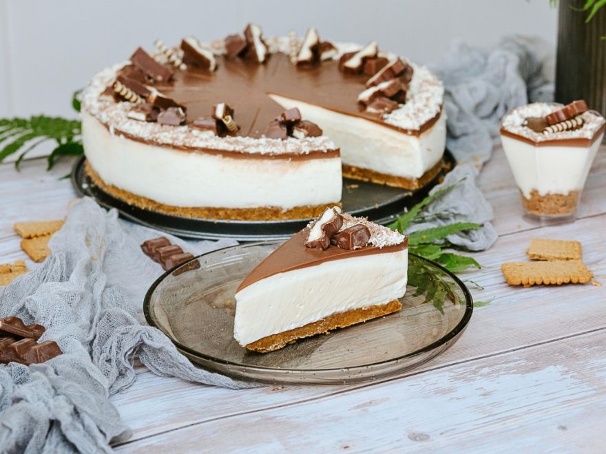 Gluténmentes kinder sajttorta