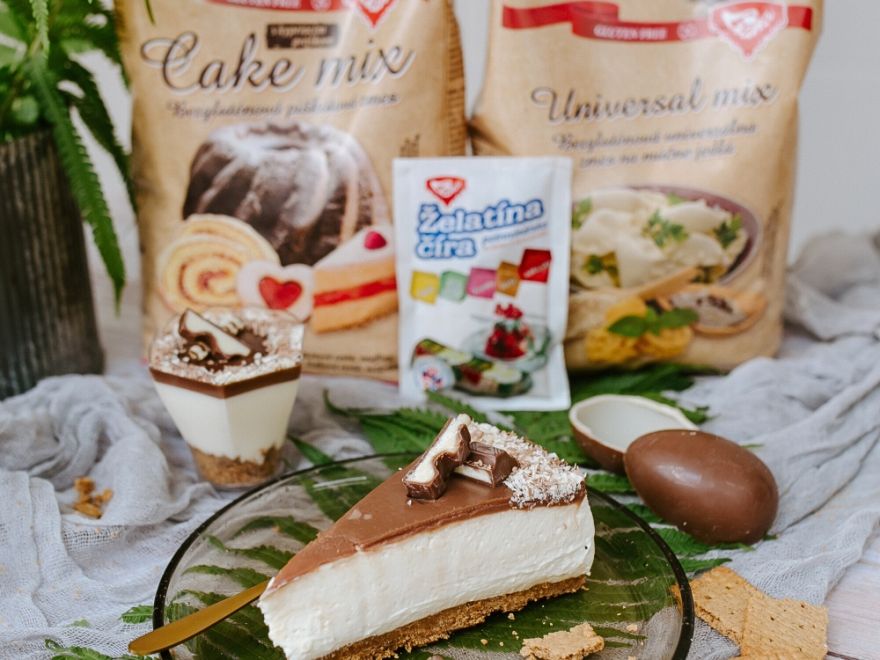 Gluténmentes kinder sajttorta