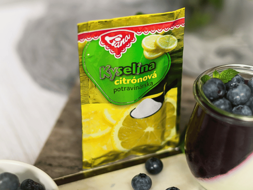 Čučoriedková panna cotta