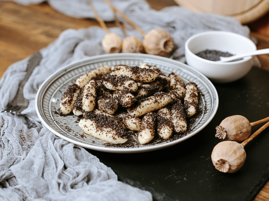 Bezlepkové makové šúľance