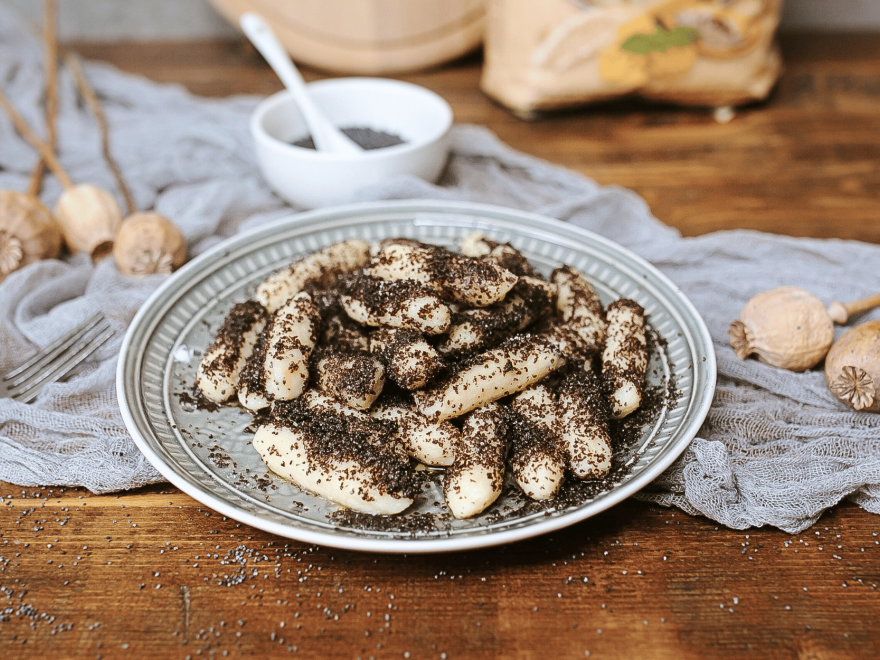 Bezlepkové makové šúľance