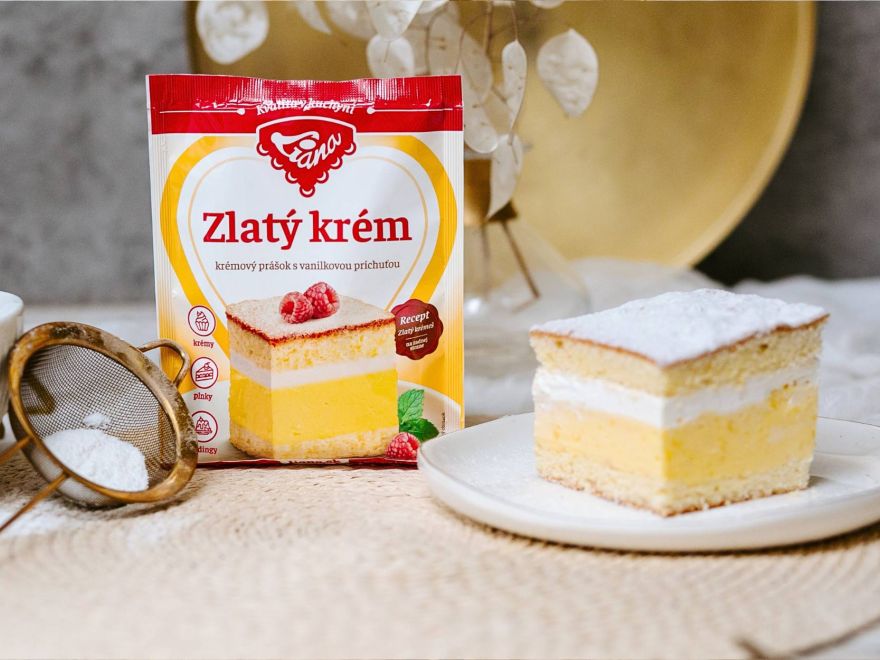 Bezlepkový EXTRA vanilkový Zlatý krémeš Liana