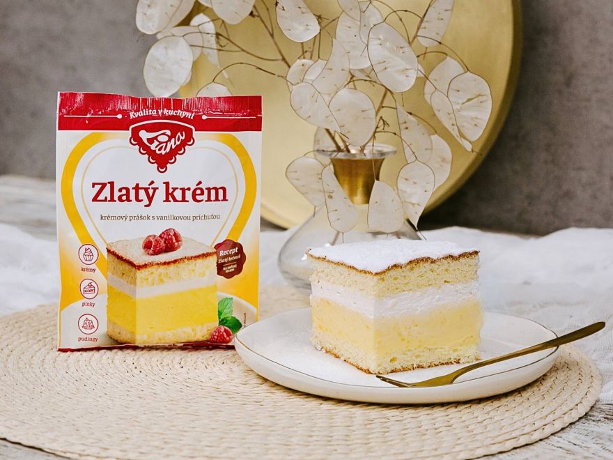 Bezlepkový EXTRA vanilkový Zlatý krémeš Liana