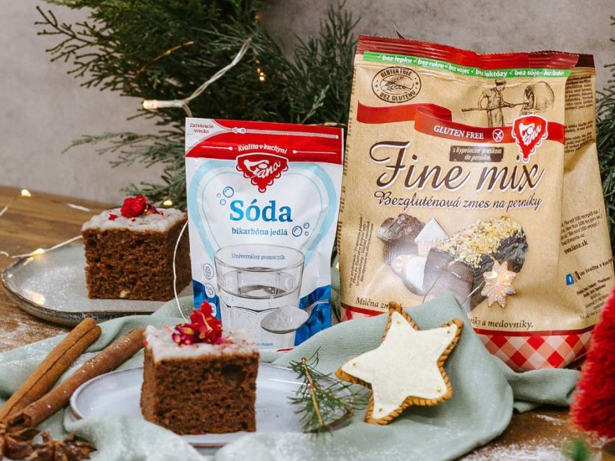 Quick Gluten-Free Gingerbread Sheet Cake with Lemon Glaze