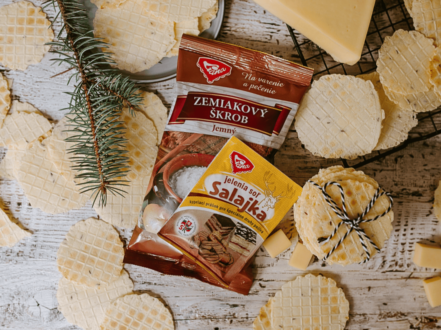 Gluten-free savory wafers with cheese and cumin