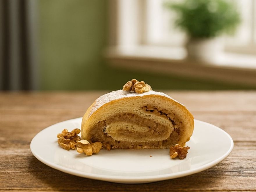 Bezglutenowy strudel orzechowy