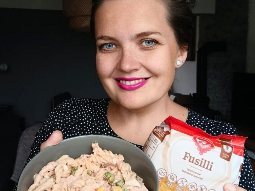 Bezlepkový těstovinový salát s Fusilli
