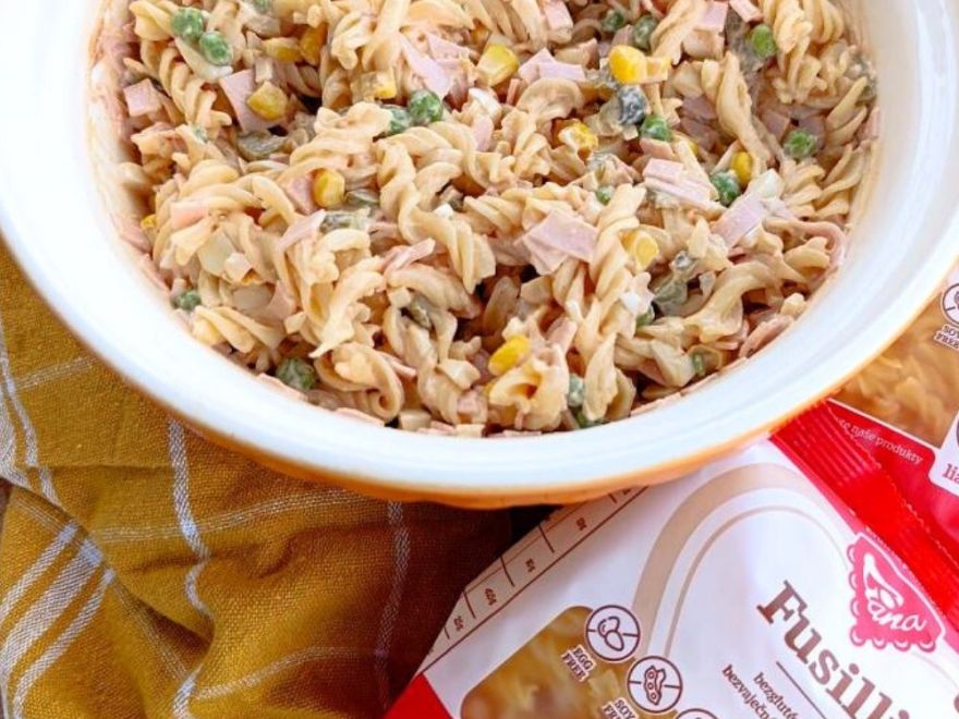 Bezlepkový těstovinový salát s Fusilli