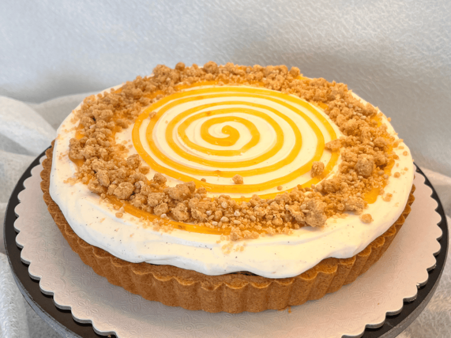 Bezlepkový jablkový tart s mandľami