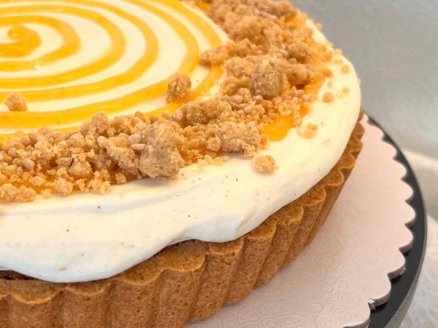 Bezlepkový jablkový tart s mandľami