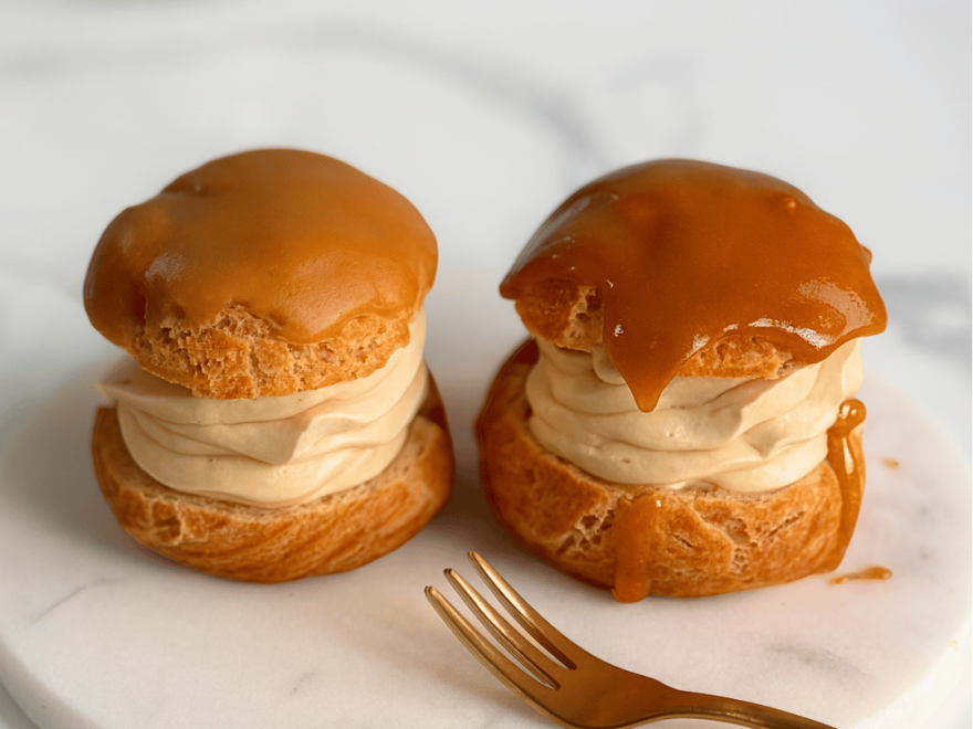 Gluten-free Caramel Éclairs by a Master Pastry Chef – Ready in No Time