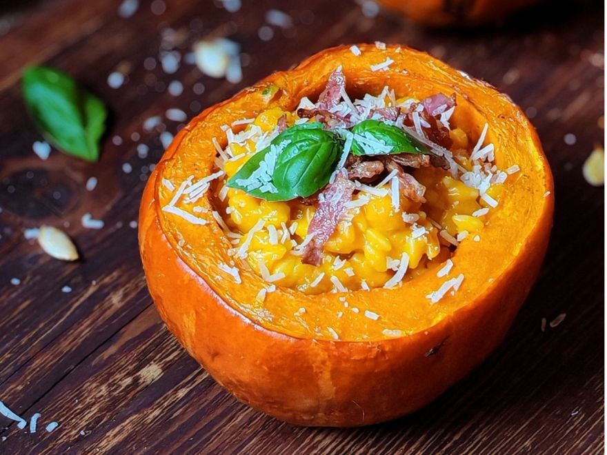 Krémové tekvicové rizoto z bezlepkovej slovenskej ryže