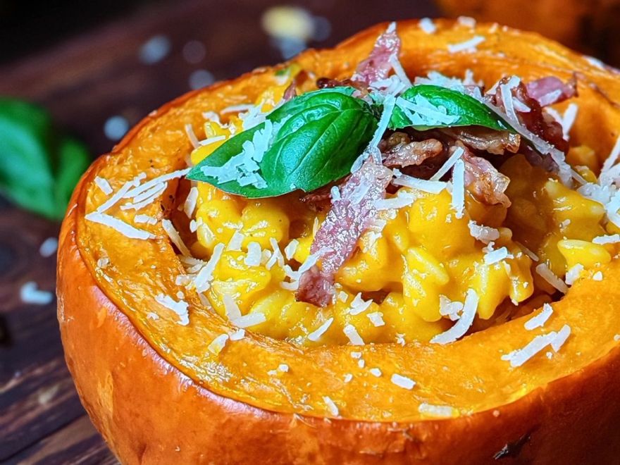 Krémové tekvicové rizoto z bezlepkovej slovenskej ryže