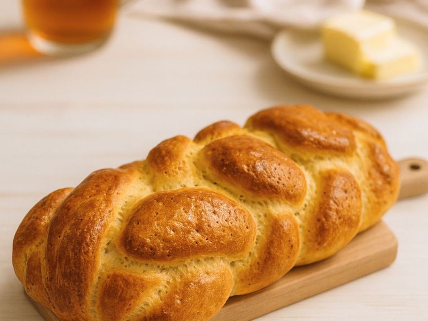 Bezlepková pletená vianočka