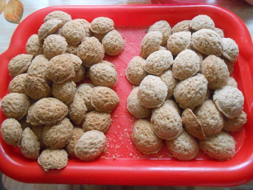 Bezlepkové plnené oriešky